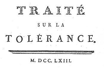 Voltaire - Tolérance 1