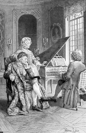 Rousseau au clavecin